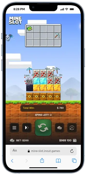 Mine Slot zrzut ekranu